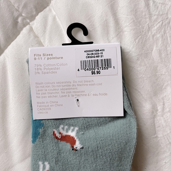 Cleo Printed Crew Socks - Picture 3 of 3